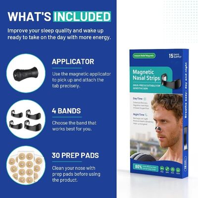 Magnetic Nasal Strips Breathe Easier and Snore Less with Nose Dilator