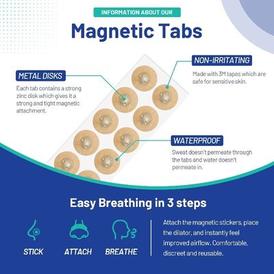 Magnetic Nasal Strips Breathe Easier and Snore Less with This Nose Dilator Certification CE